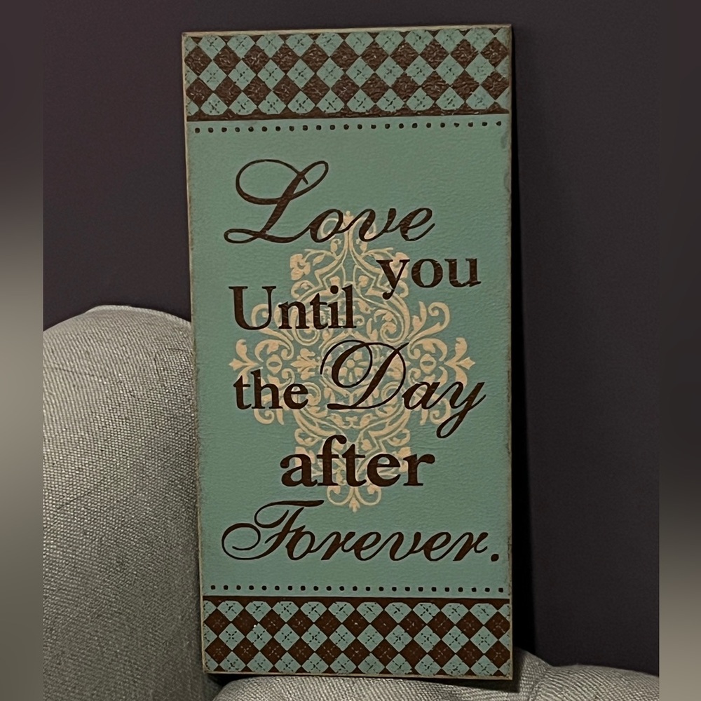 Wood wall sign